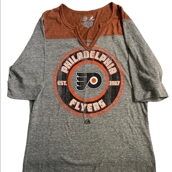 Majestic Tops - philadelphia Flyers Hockey shirt size Large